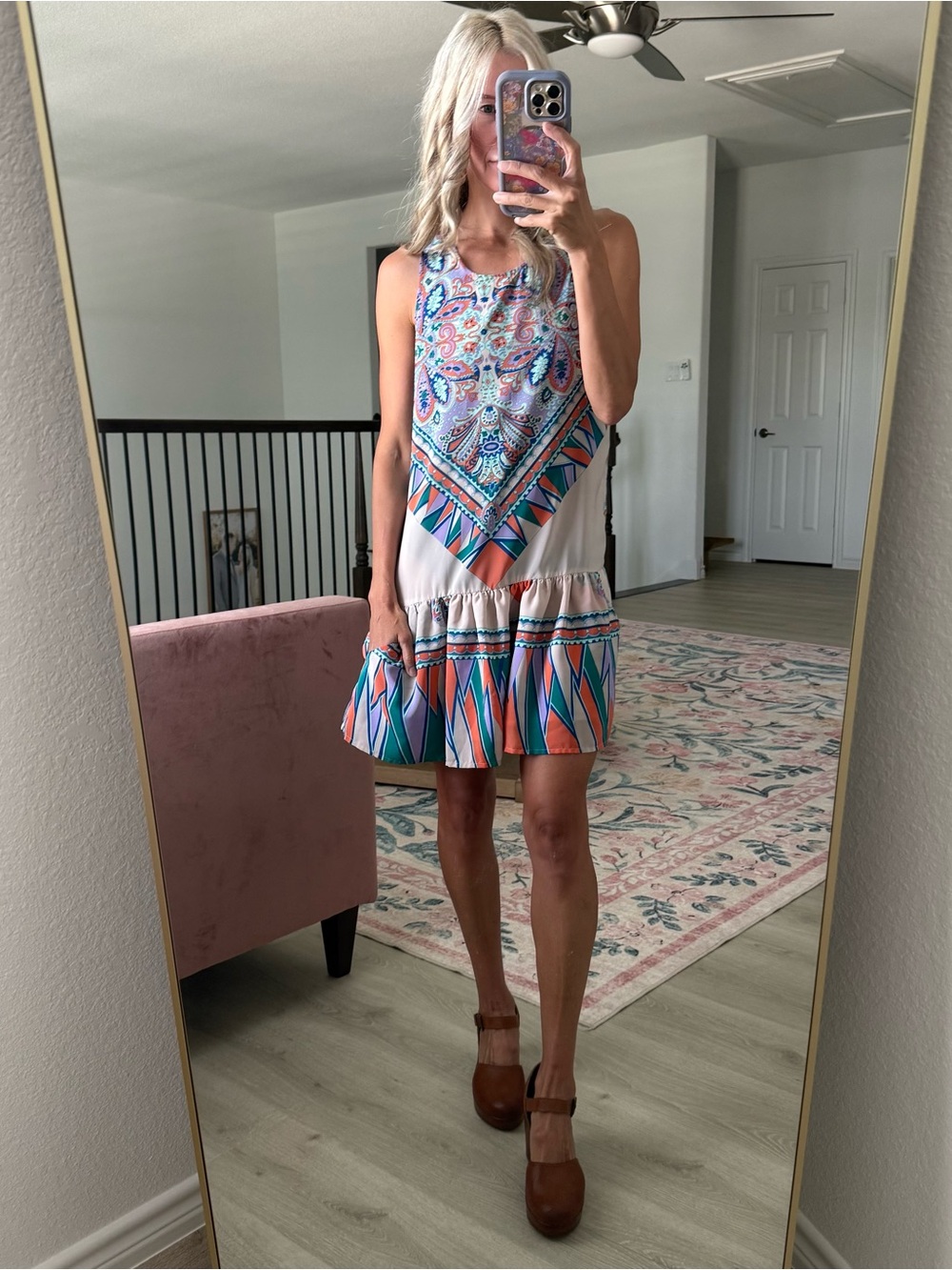 Lovers and friends tribal dress xs